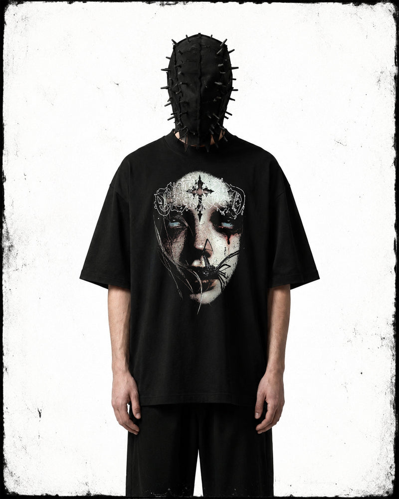 BLCKCVLT goth graphic T-shirt with dark artwork