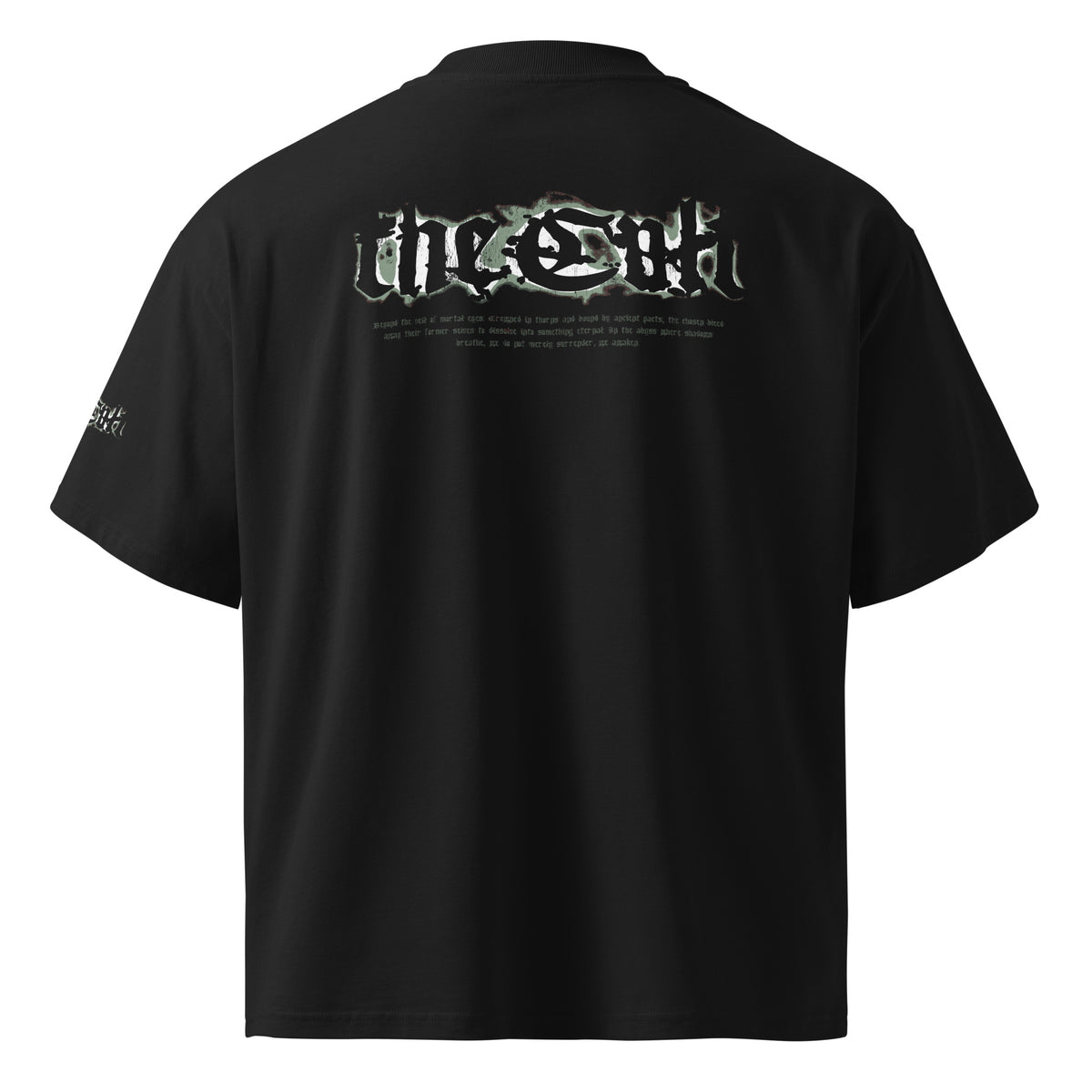 Ritual black oversized T-shirt – back view
